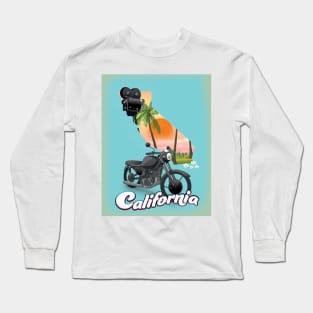 Vintage Californian travel poster Long Sleeve T-Shirt